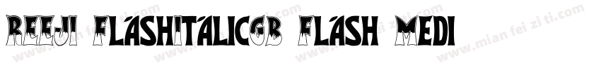 REEJI FlashItalicGB Flash Medium字体转换